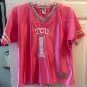 Texas Christian University (TCU) Women’s Pink Football Jersey -size XL